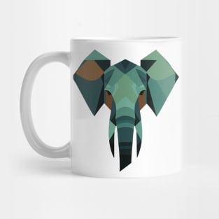 Geometric design of an elephant face Mug